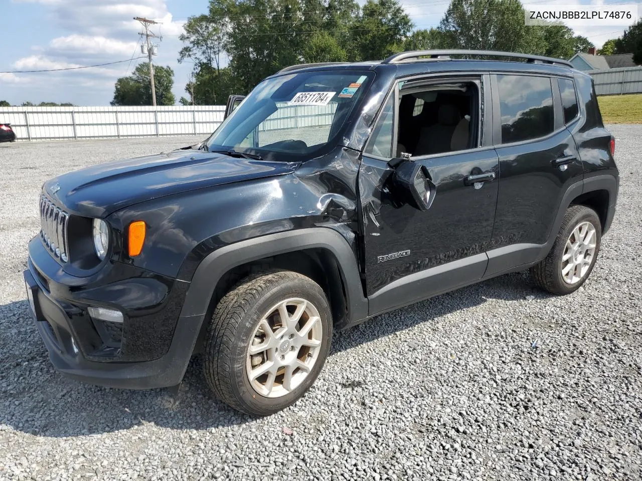 2020 Jeep Renegade Latitude VIN: ZACNJBBB2LPL74876 Lot: 68511784