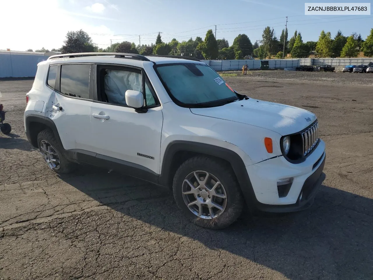 2020 Jeep Renegade Latitude VIN: ZACNJBBBXLPL47683 Lot: 68701454