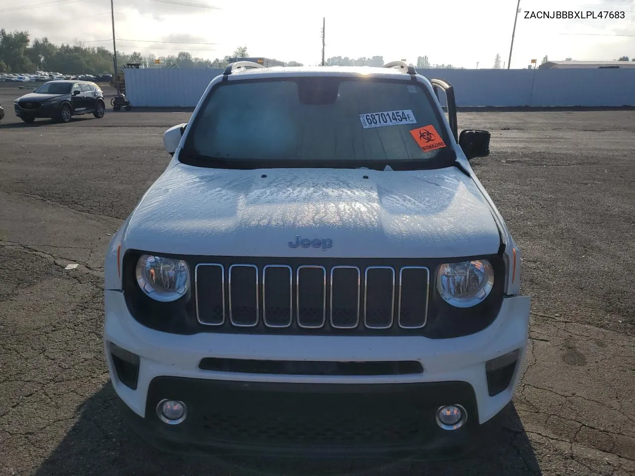 2020 Jeep Renegade Latitude VIN: ZACNJBBBXLPL47683 Lot: 68701454