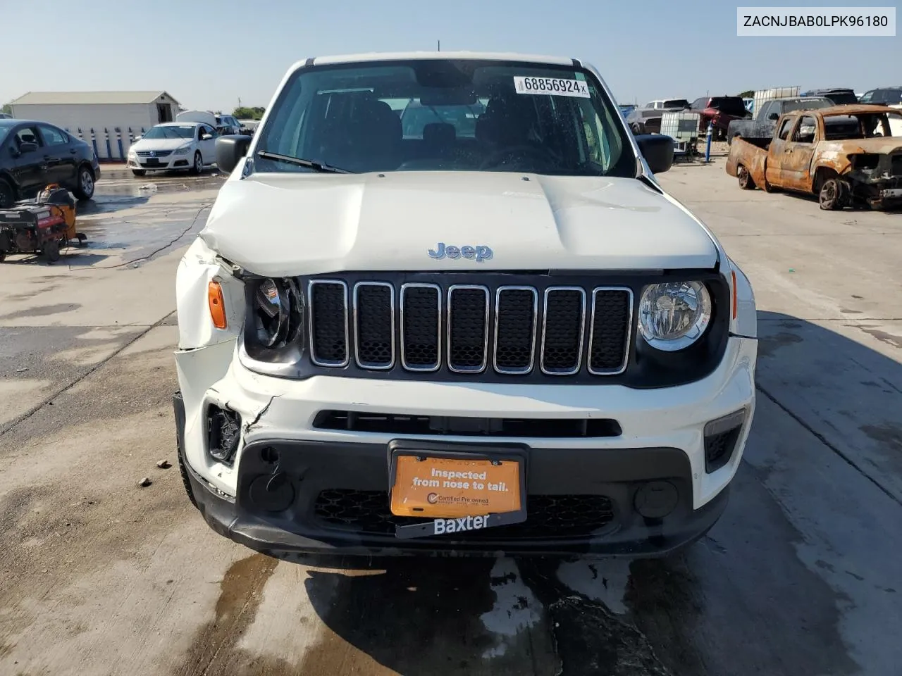 2020 Jeep Renegade Sport VIN: ZACNJBAB0LPK96180 Lot: 68856924