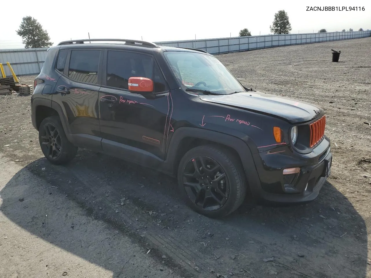 2020 Jeep Renegade Latitude VIN: ZACNJBBB1LPL94116 Lot: 69113474