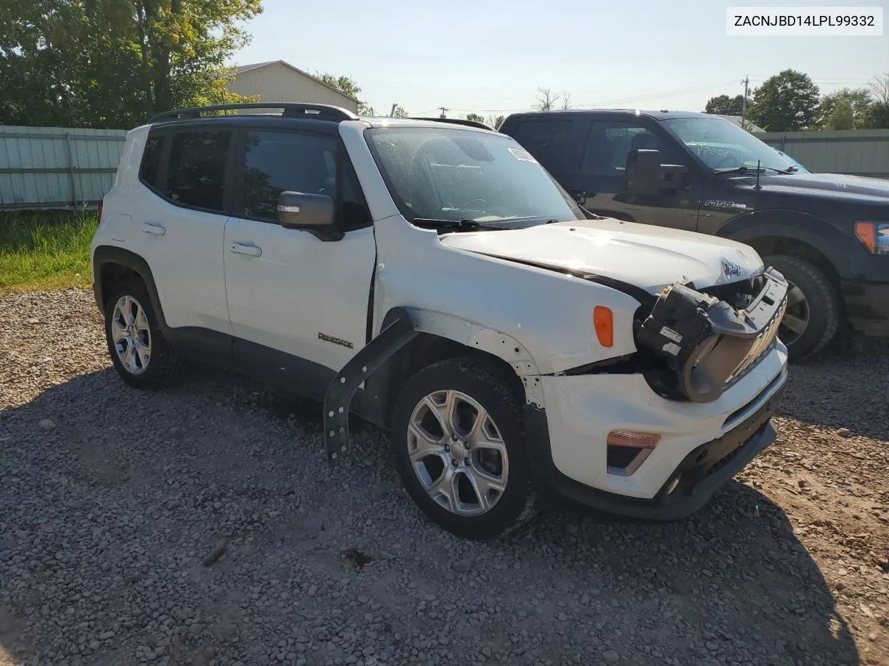 2020 Jeep Renegade Limited VIN: ZACNJBD14LPL99332 Lot: 69280994