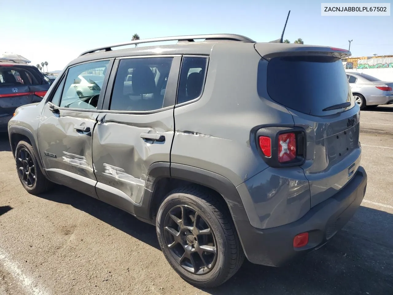 2020 Jeep Renegade Latitude VIN: ZACNJABB0LPL67502 Lot: 70037044