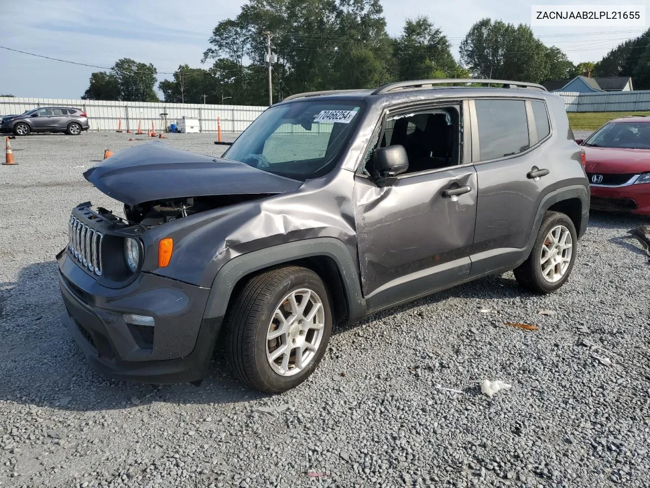 2020 Jeep Renegade Sport VIN: ZACNJAAB2LPL21655 Lot: 70466254