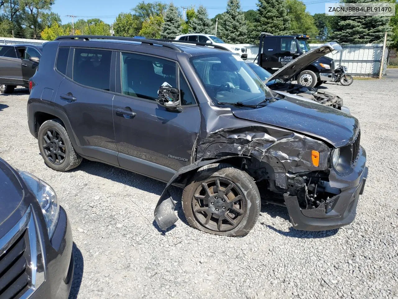 2020 Jeep Renegade Latitude VIN: ZACNJBBB4LPL91470 Lot: 70736824