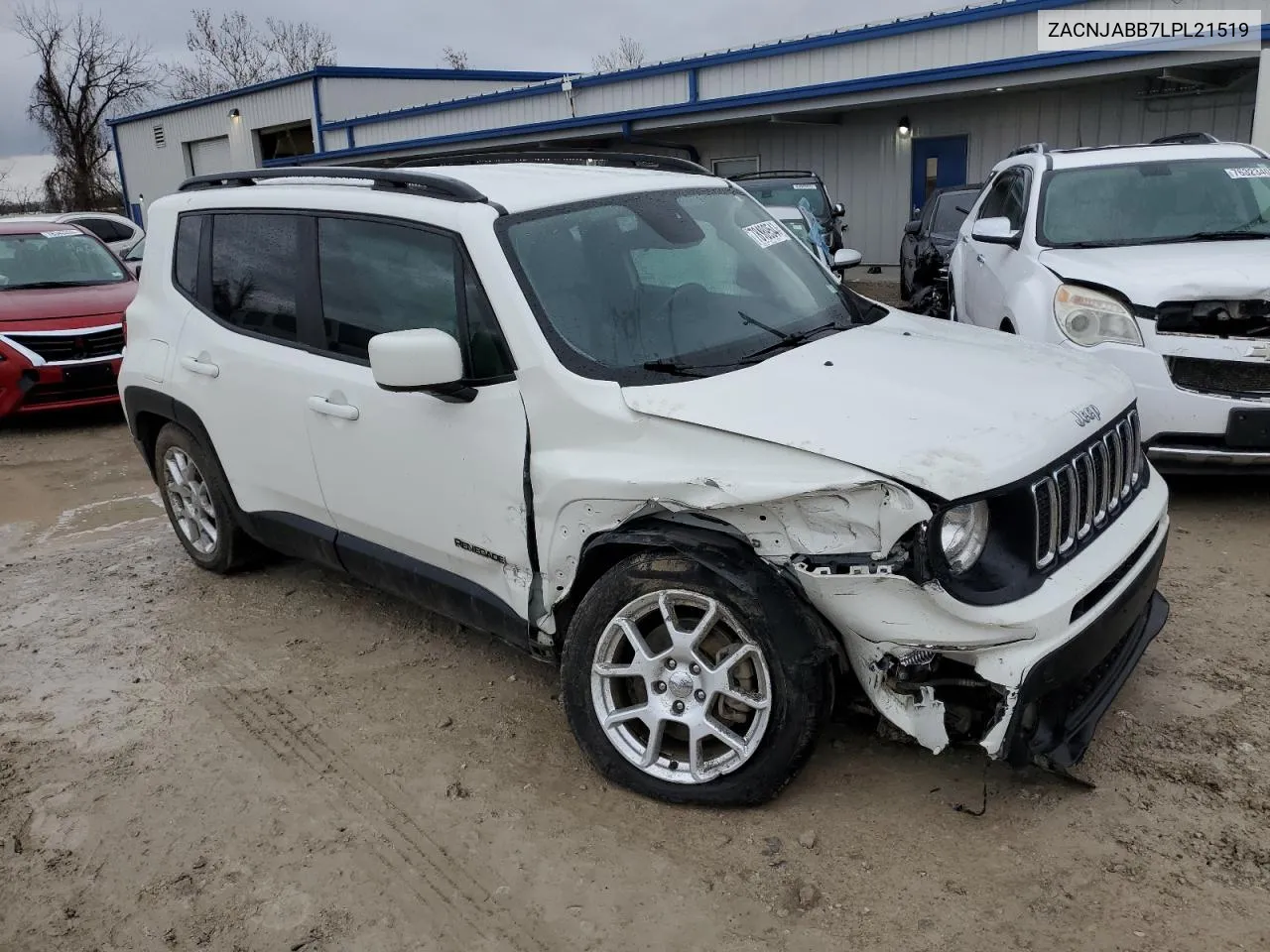 2020 Jeep Renegade Latitude VIN: ZACNJABB7LPL21519 Lot: 70950774