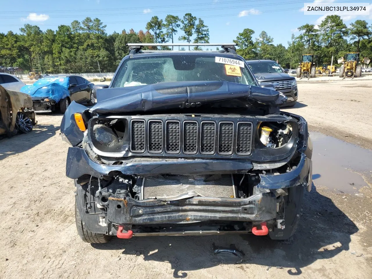 2020 Jeep Renegade Trailhawk VIN: ZACNJBC13LPL34974 Lot: 71076944