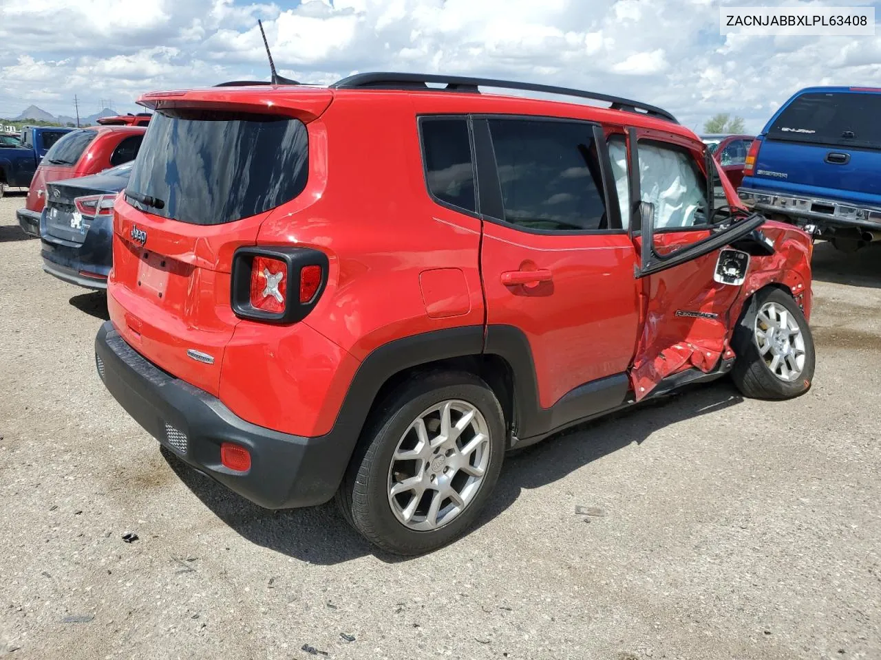 2020 Jeep Renegade Latitude VIN: ZACNJABBXLPL63408 Lot: 71127674