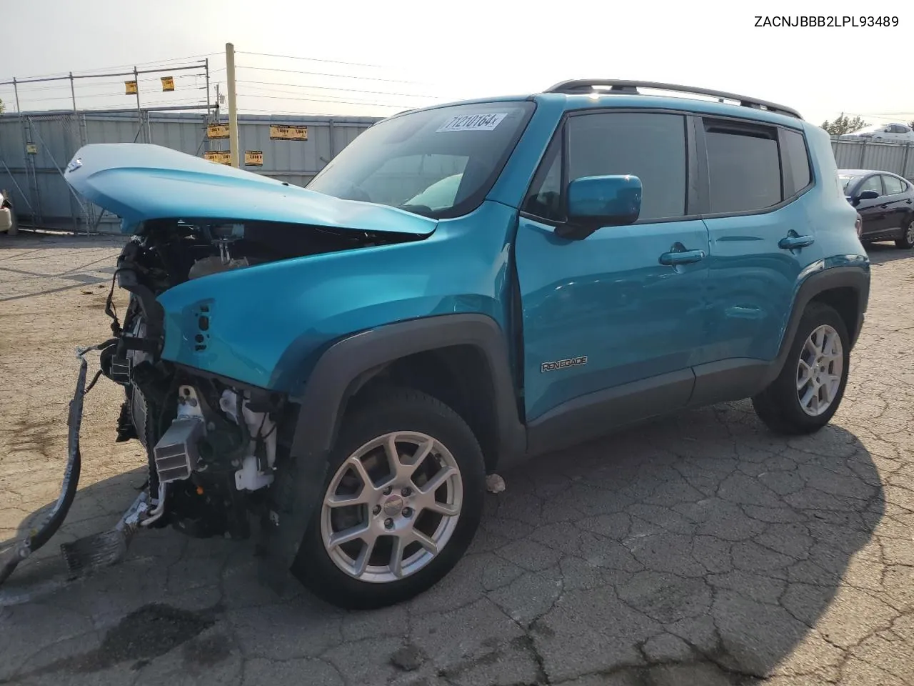 2020 Jeep Renegade Latitude VIN: ZACNJBBB2LPL93489 Lot: 71210164