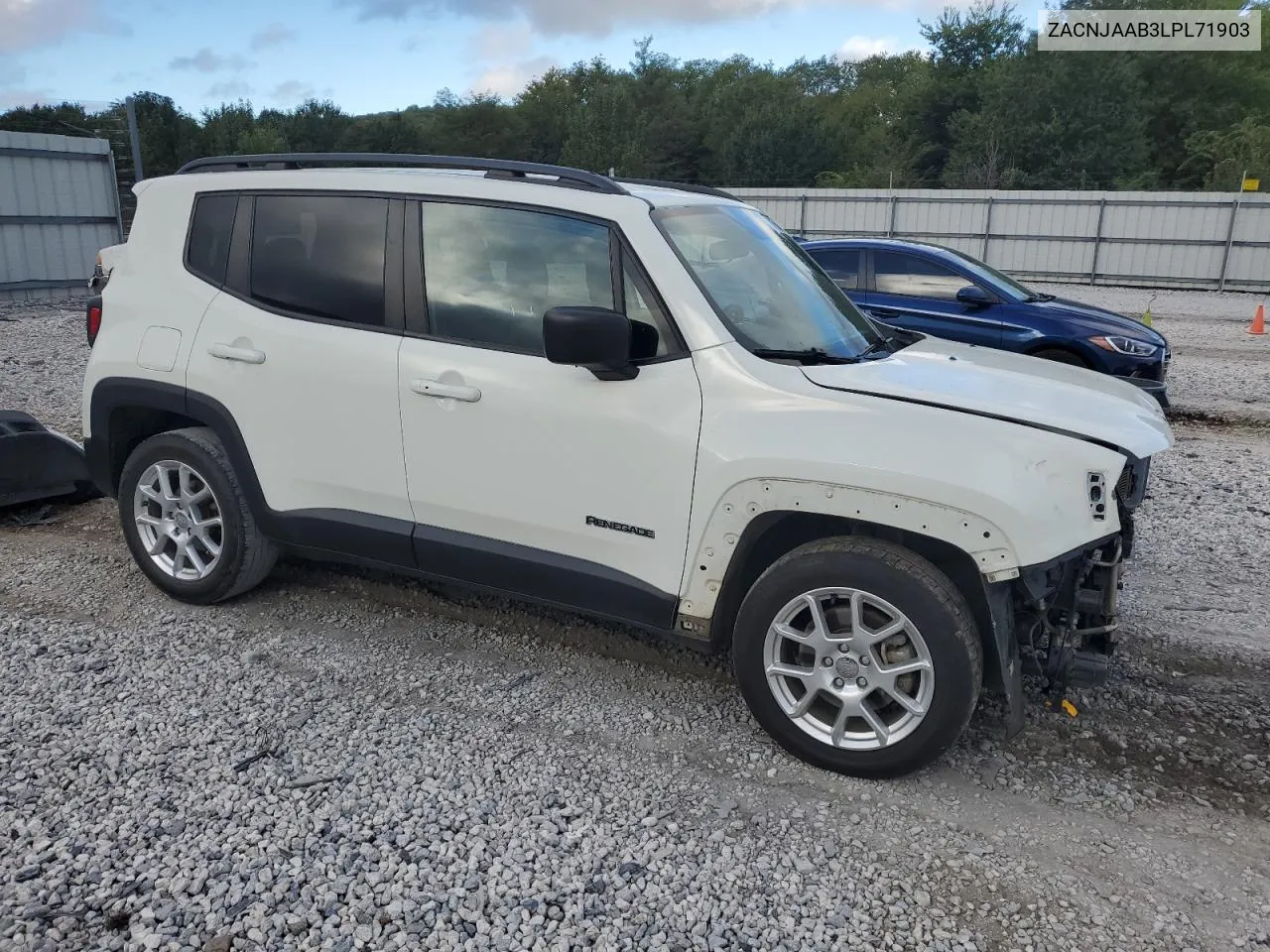 2020 Jeep Renegade Sport VIN: ZACNJAAB3LPL71903 Lot: 71554044