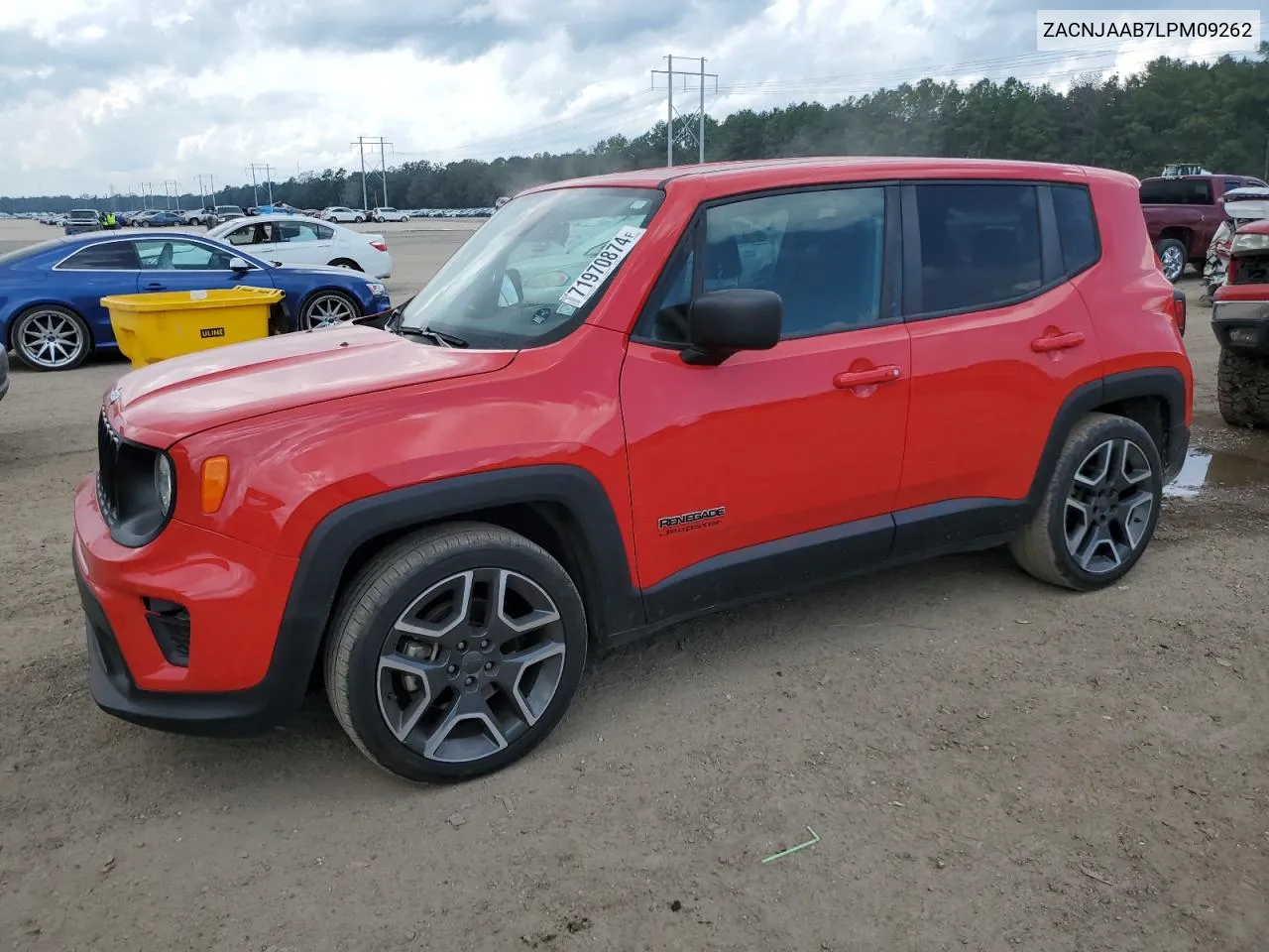 2020 Jeep Renegade Sport VIN: ZACNJAAB7LPM09262 Lot: 71970874