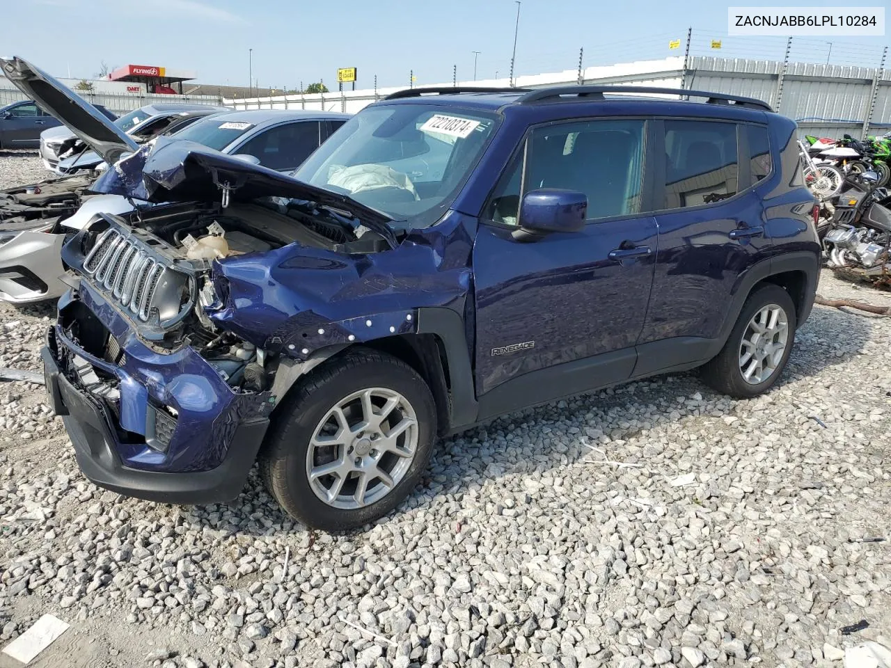 2020 Jeep Renegade Latitude VIN: ZACNJABB6LPL10284 Lot: 72210374