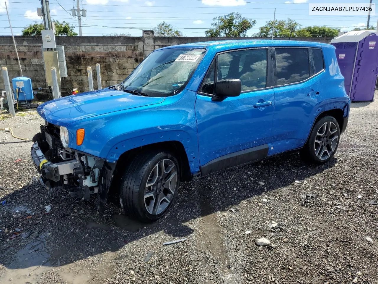 2020 Jeep Renegade Sport VIN: ZACNJAAB7LPL97436 Lot: 72760844