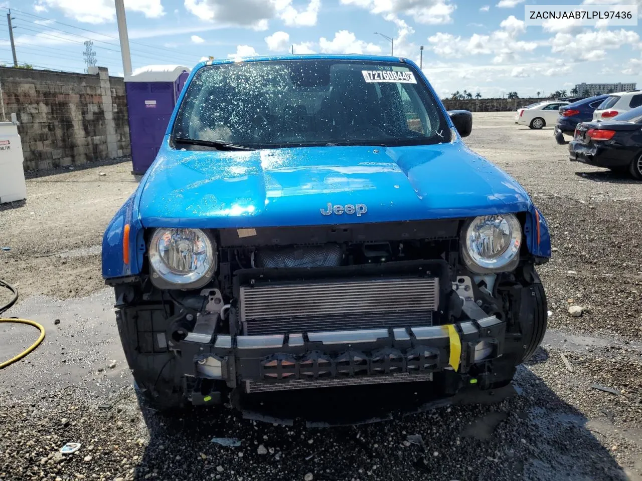 2020 Jeep Renegade Sport VIN: ZACNJAAB7LPL97436 Lot: 72760844