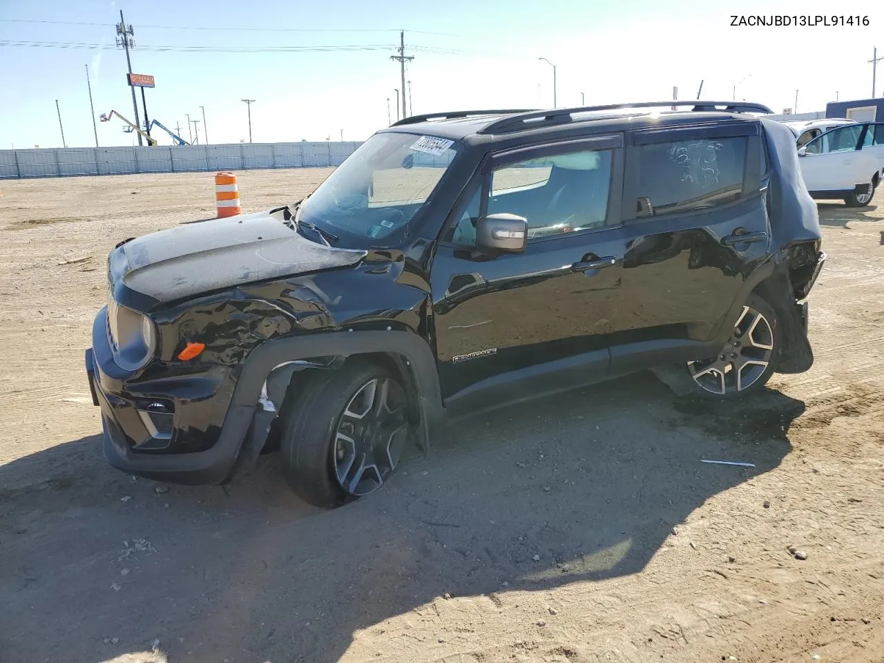 2020 Jeep Renegade Limited VIN: ZACNJBD13LPL91416 Lot: 72805544