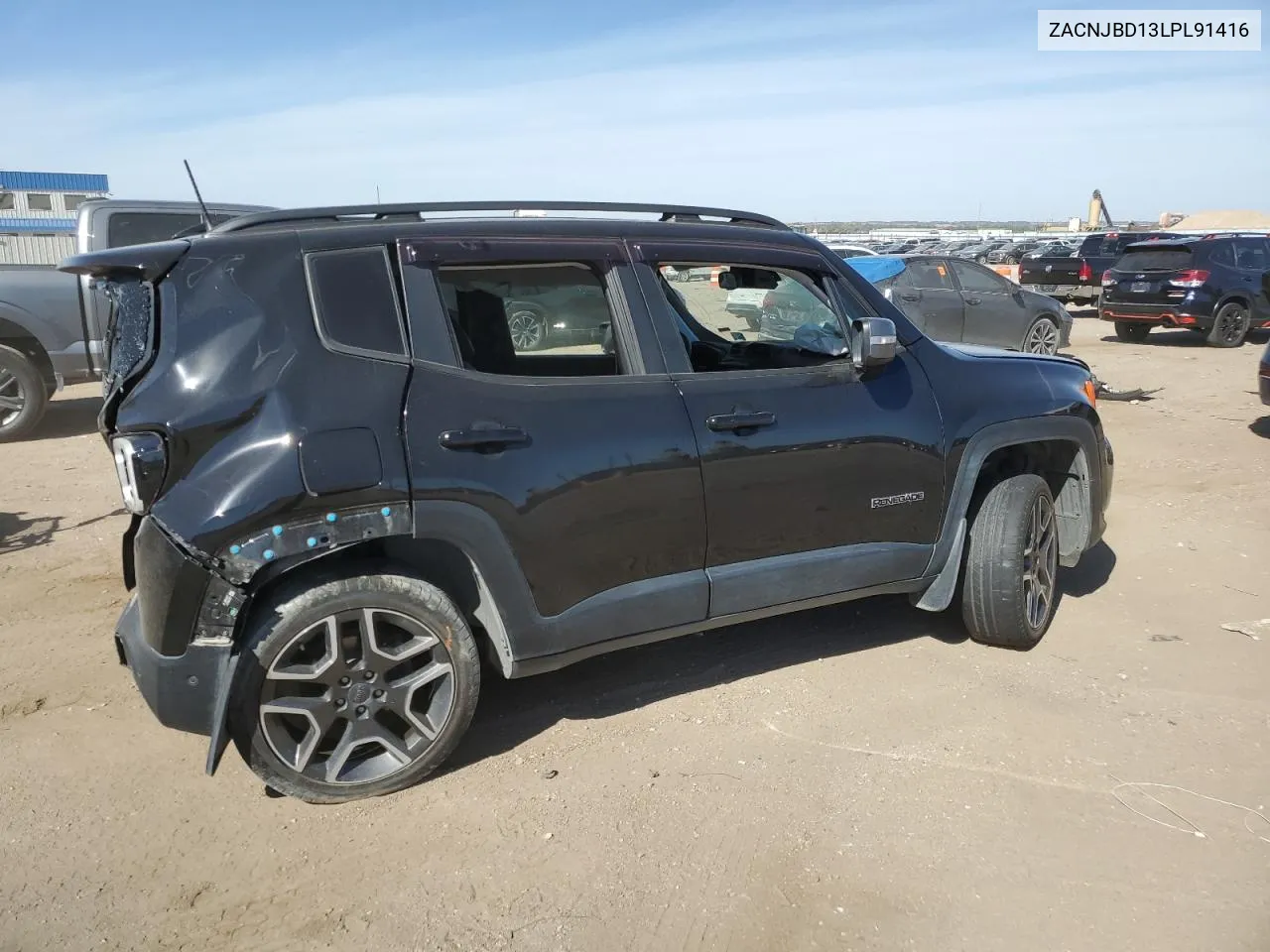 2020 Jeep Renegade Limited VIN: ZACNJBD13LPL91416 Lot: 72805544