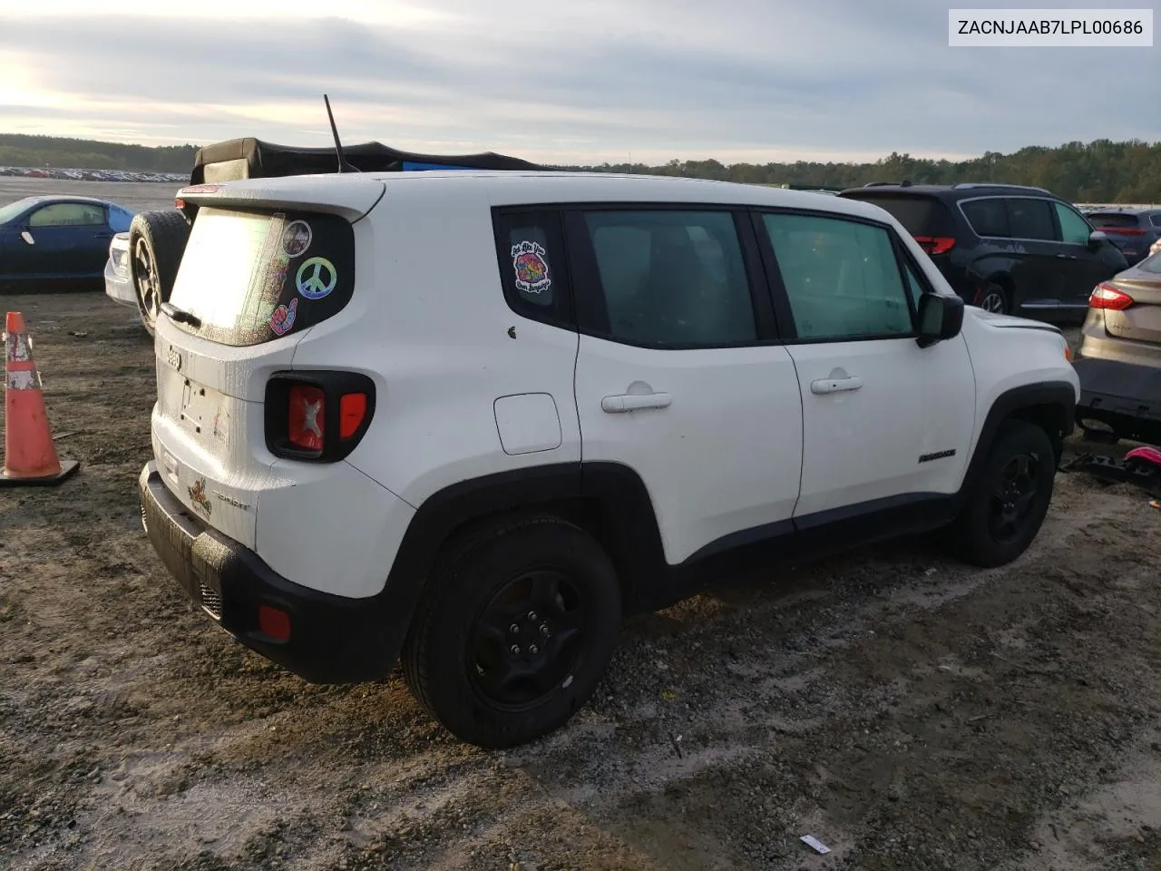 2020 Jeep Renegade Sport VIN: ZACNJAAB7LPL00686 Lot: 73235514