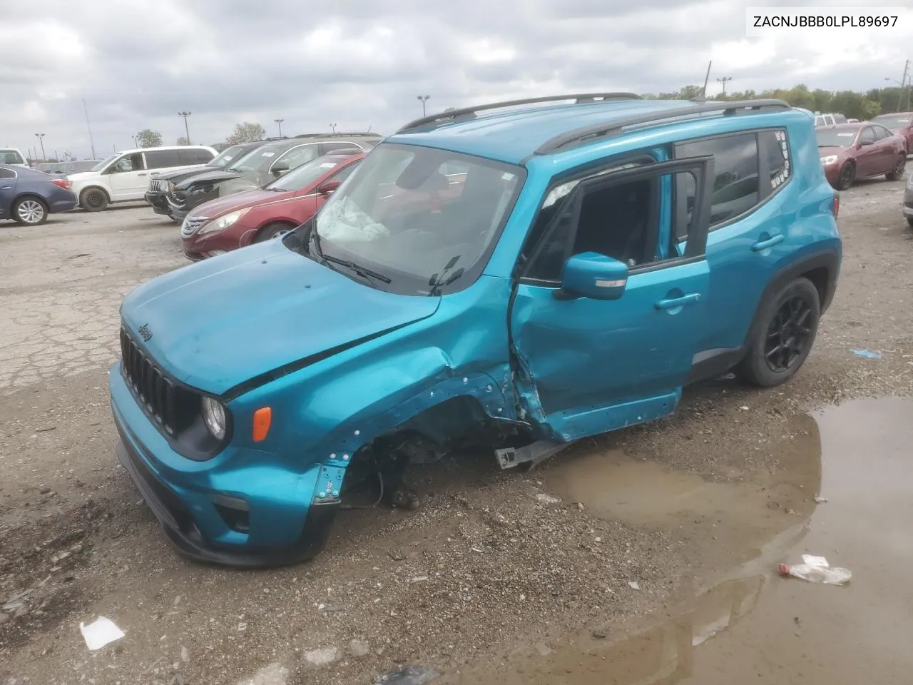 2020 Jeep Renegade Latitude VIN: ZACNJBBB0LPL89697 Lot: 73534974