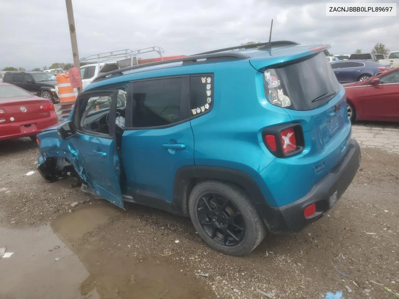 2020 Jeep Renegade Latitude VIN: ZACNJBBB0LPL89697 Lot: 73534974