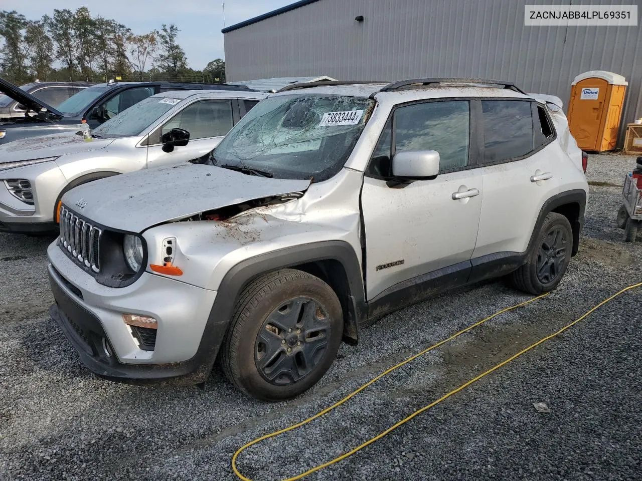 2020 Jeep Renegade Latitude VIN: ZACNJABB4LPL69351 Lot: 73833444