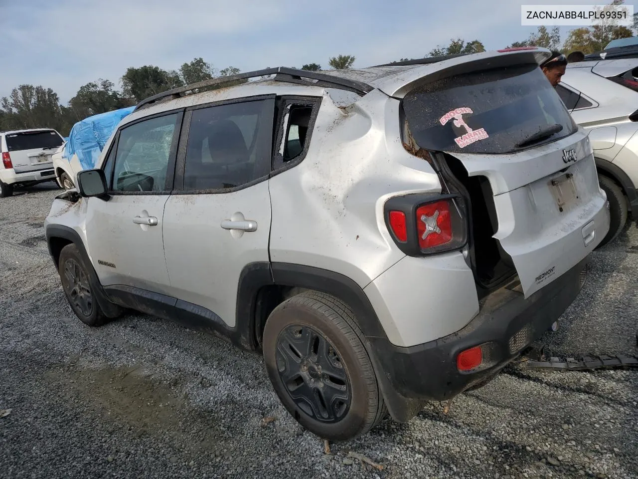 2020 Jeep Renegade Latitude VIN: ZACNJABB4LPL69351 Lot: 73833444