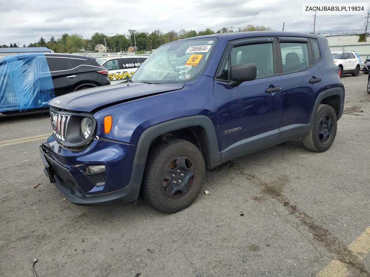 2020 Jeep Renegade Sport VIN: ZACNJBAB3LPL19824 Lot: 73869634