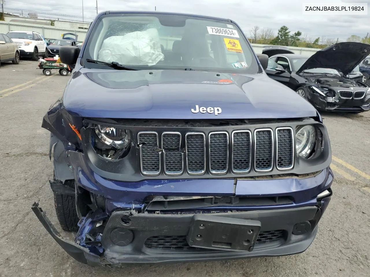 2020 Jeep Renegade Sport VIN: ZACNJBAB3LPL19824 Lot: 73869634