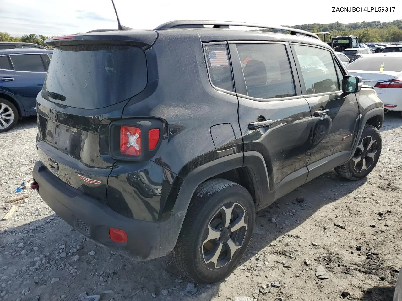 2020 Jeep Renegade Trailhawk VIN: ZACNJBC14LPL59317 Lot: 74193504