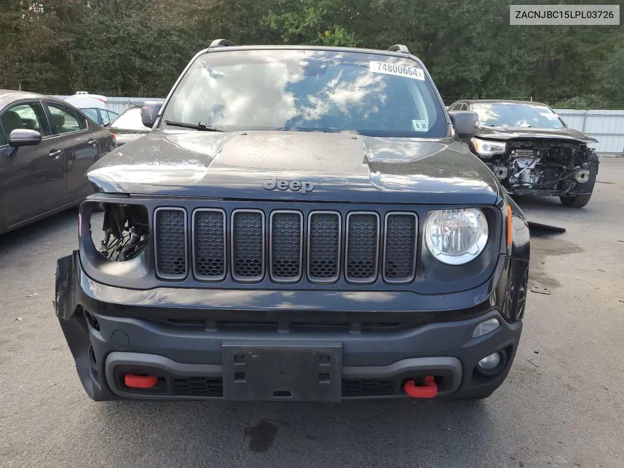 2020 Jeep Renegade Trailhawk VIN: ZACNJBC15LPL03726 Lot: 74800664