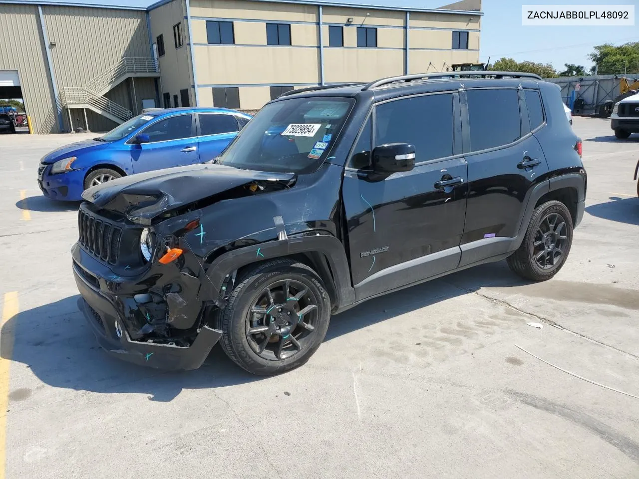 2020 Jeep Renegade Latitude VIN: ZACNJABB0LPL48092 Lot: 75029854