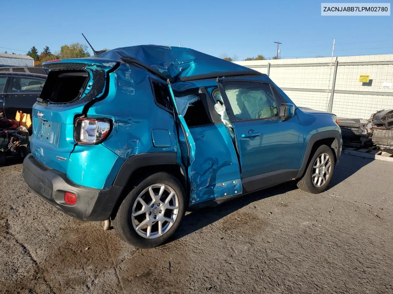 2020 Jeep Renegade Latitude VIN: ZACNJABB7LPM02780 Lot: 75237044