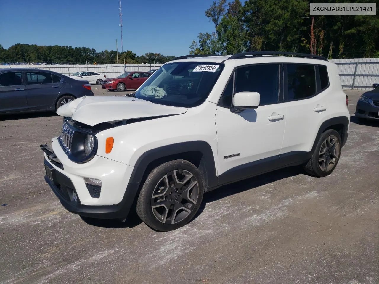 2020 Jeep Renegade Latitude VIN: ZACNJABB1LPL21421 Lot: 75592184