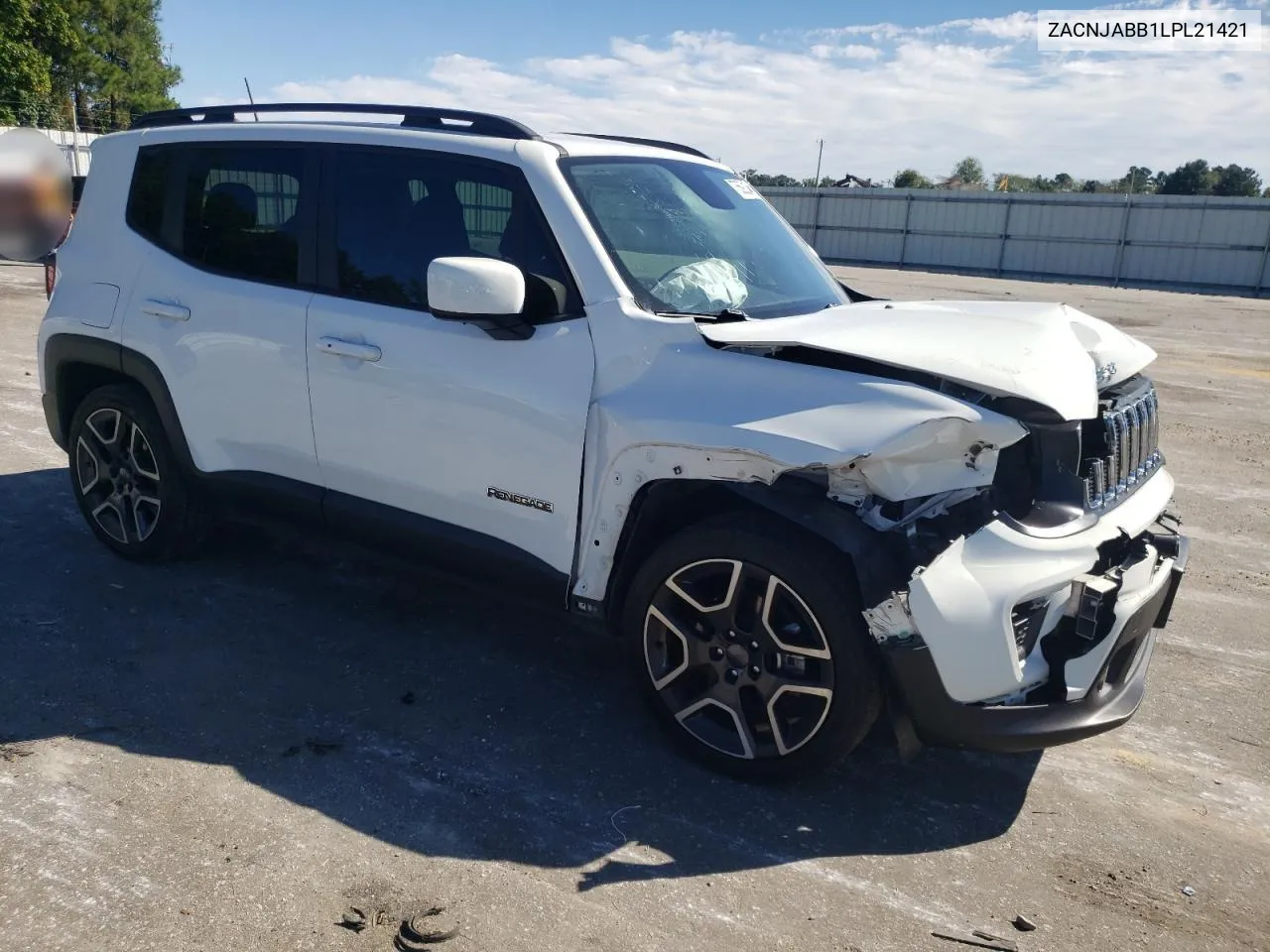 2020 Jeep Renegade Latitude VIN: ZACNJABB1LPL21421 Lot: 75592184