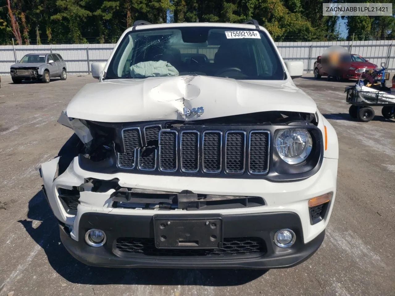 2020 Jeep Renegade Latitude VIN: ZACNJABB1LPL21421 Lot: 75592184