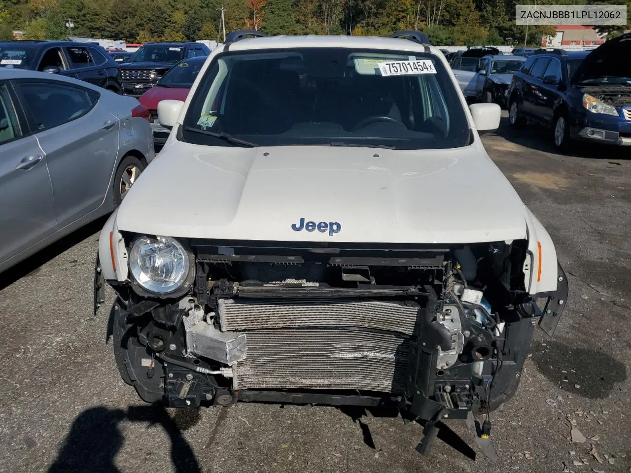 2020 Jeep Renegade Latitude VIN: ZACNJBBB1LPL12062 Lot: 75701454