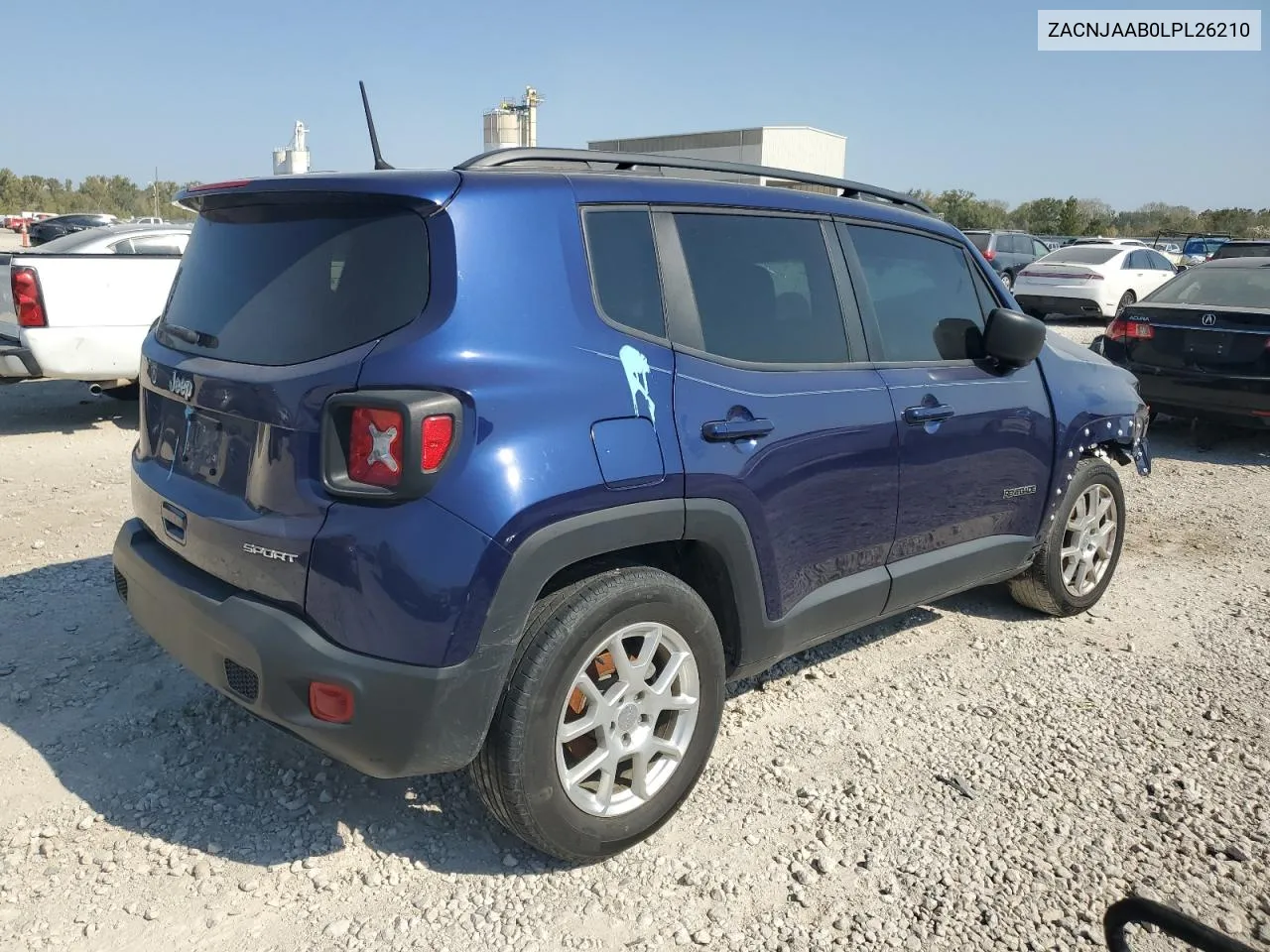 2020 Jeep Renegade Sport VIN: ZACNJAAB0LPL26210 Lot: 75739514