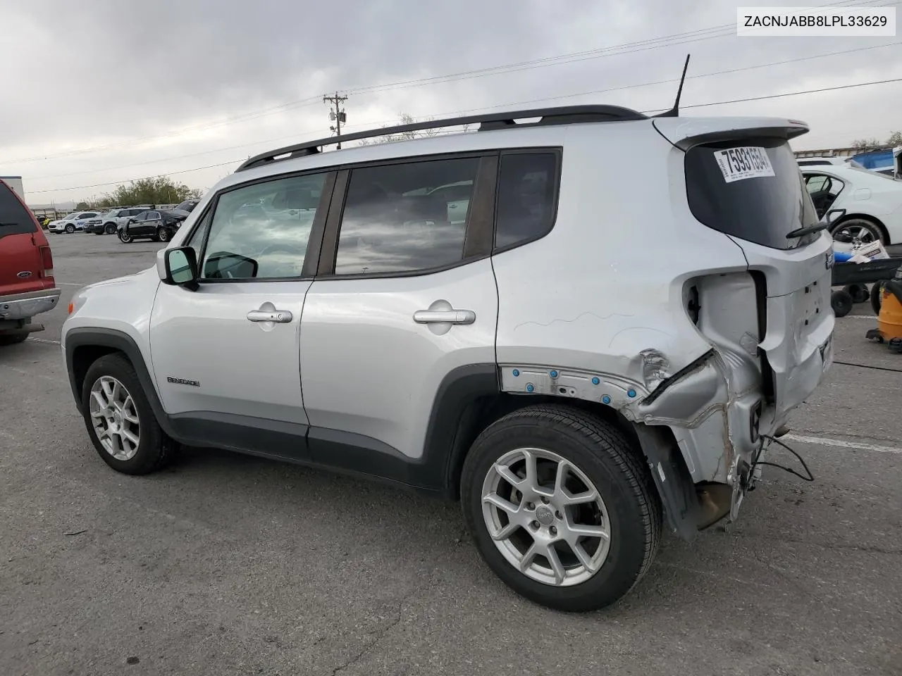 2020 Jeep Renegade Latitude VIN: ZACNJABB8LPL33629 Lot: 75931554