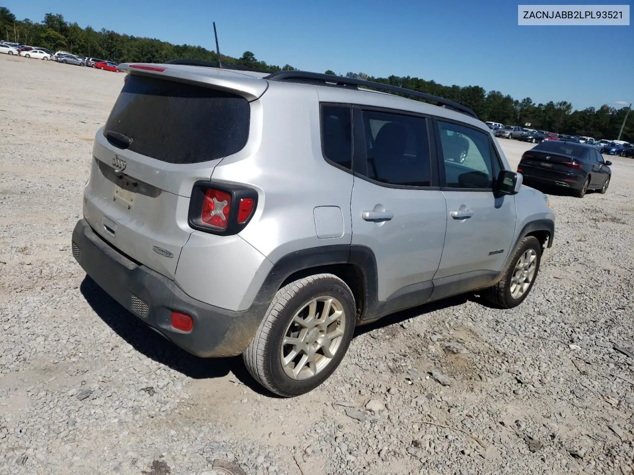 2020 Jeep Renegade Latitude VIN: ZACNJABB2LPL93521 Lot: 76231374