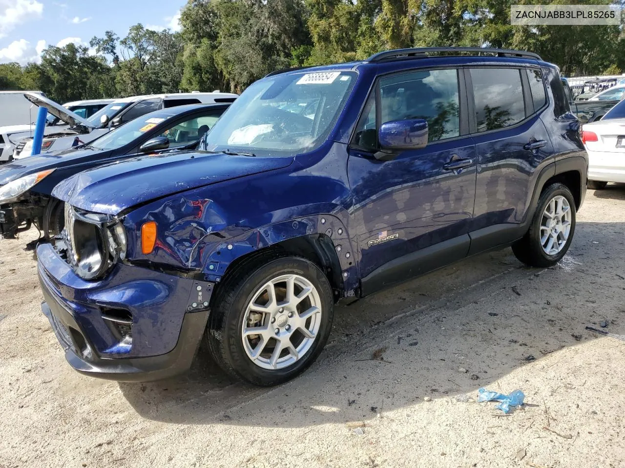 2020 Jeep Renegade Latitude VIN: ZACNJABB3LPL85265 Lot: 76688654