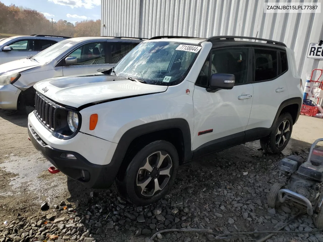 2020 Jeep Renegade Trailhawk VIN: ZACNJBC15LPL77387 Lot: 77138044