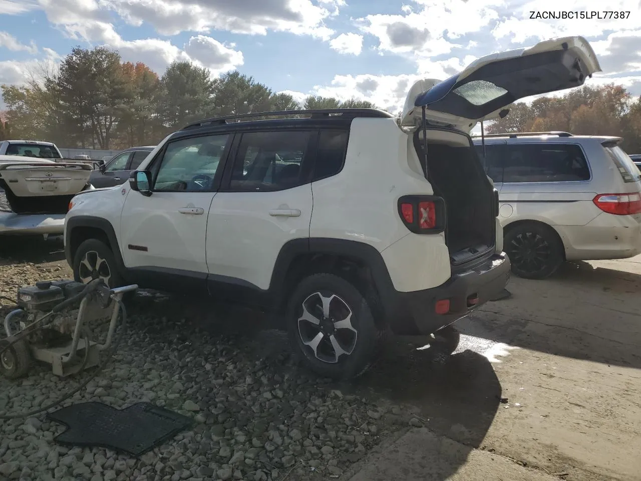 2020 Jeep Renegade Trailhawk VIN: ZACNJBC15LPL77387 Lot: 77138044