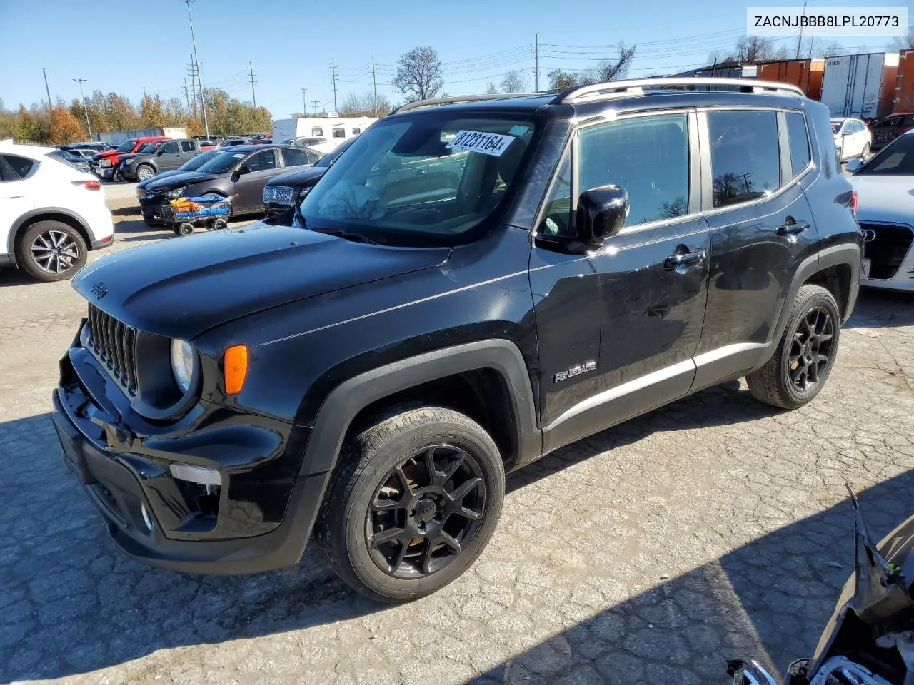 2020 Jeep Renegade Latitude VIN: ZACNJBBB8LPL20773 Lot: 81231164