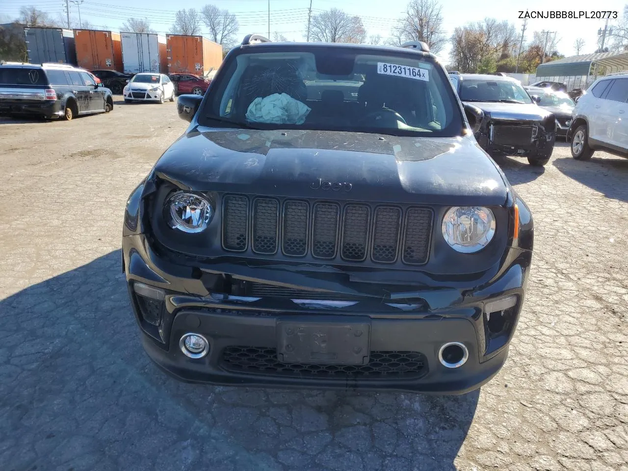 2020 Jeep Renegade Latitude VIN: ZACNJBBB8LPL20773 Lot: 81231164