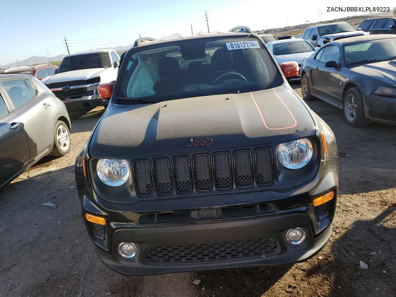 2020 Jeep Renegade Latitude VIN: ZACNJBBBXLPL89223 Lot: 81817214