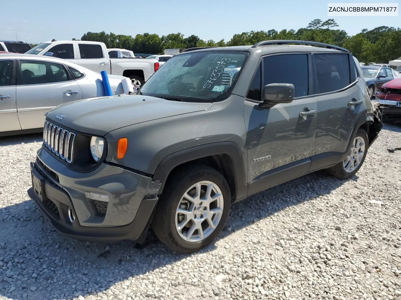 2021 Jeep Renegade Latitude VIN: ZACNJCBB8MPM71877 Lot: 57633573