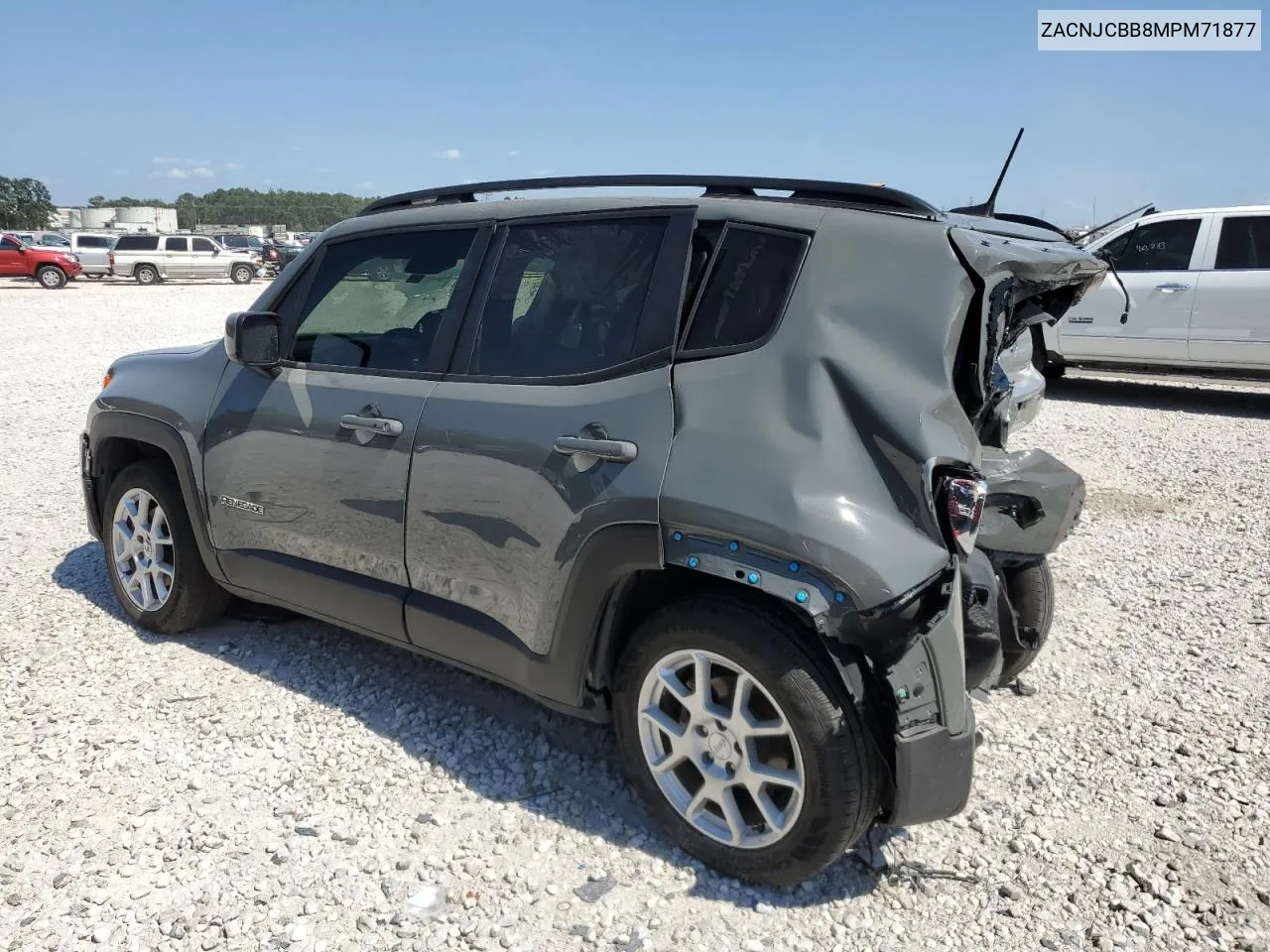 2021 Jeep Renegade Latitude VIN: ZACNJCBB8MPM71877 Lot: 57633573