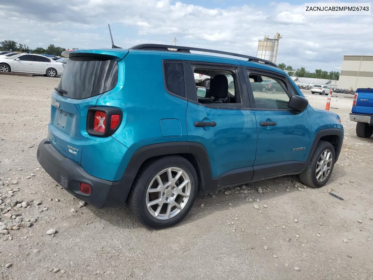 ZACNJCAB2MPM26743 2021 Jeep Renegade Sport