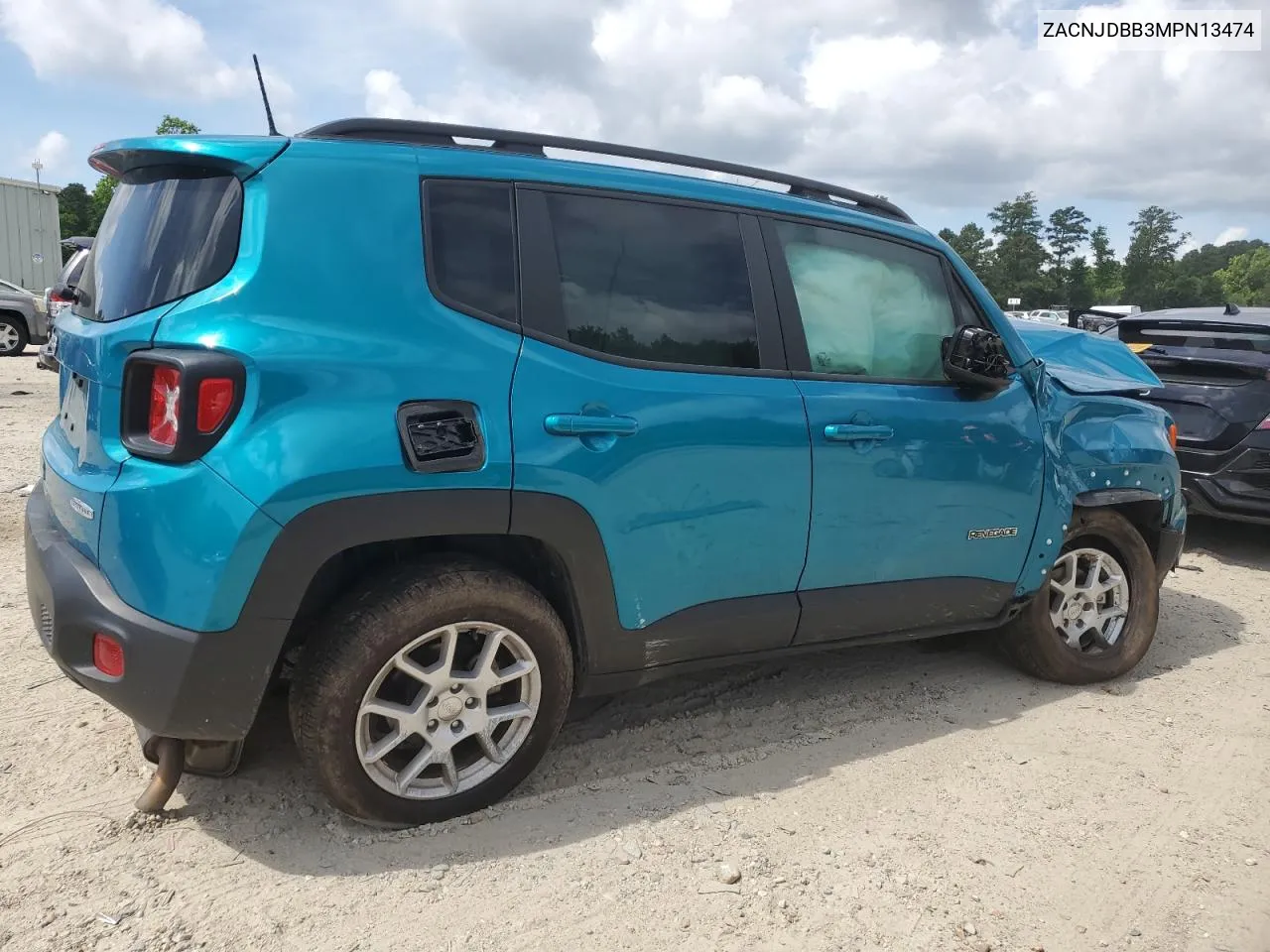 2021 Jeep Renegade Latitude VIN: ZACNJDBB3MPN13474 Lot: 59365654