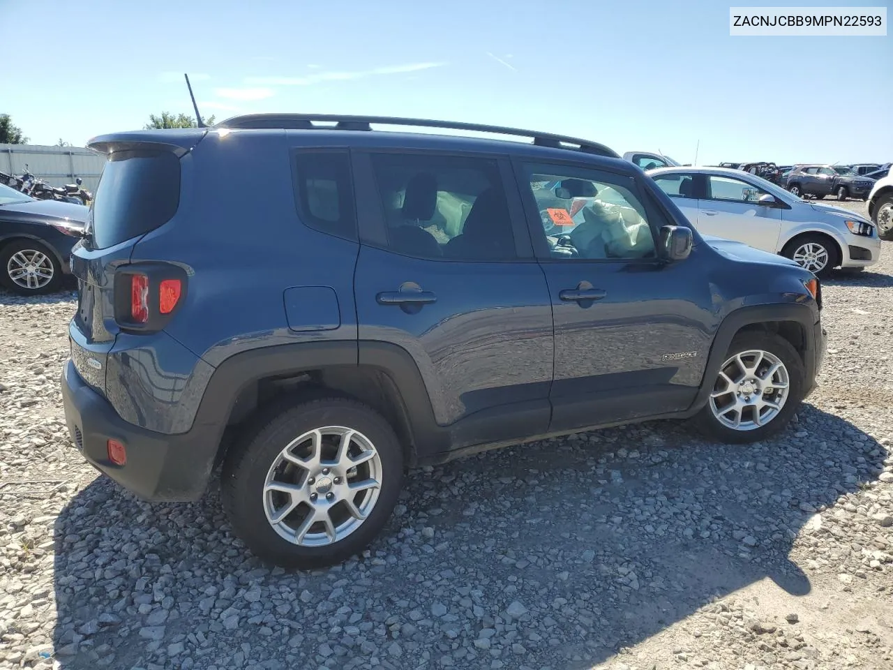 2021 Jeep Renegade Latitude VIN: ZACNJCBB9MPN22593 Lot: 60657384