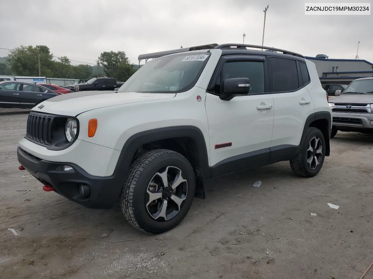 2021 Jeep Renegade Trailhawk VIN: ZACNJDC19MPM30234 Lot: 66167334